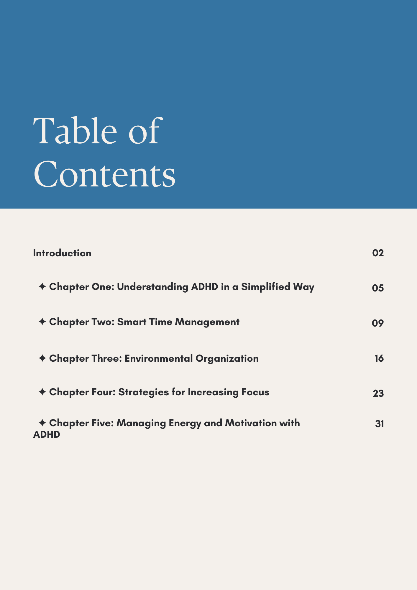 Living Smart with ADHD: Daily Strategies for Focus and Control blueprint