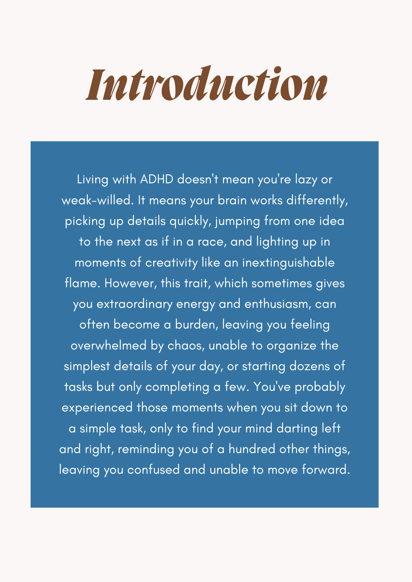 Living Smart with ADHD: Daily Strategies for Focus and Control blueprint