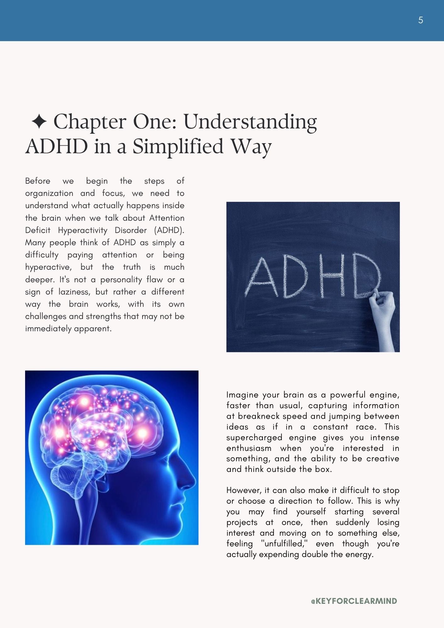 Living Smart with ADHD: Daily Strategies for Focus and Control  guide